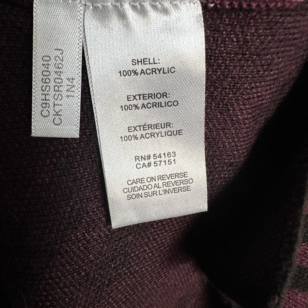 Calvin Klein Women's Cowl Neck Sweater in Purple and Black M - Picture 4 of 7